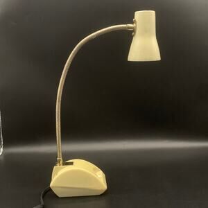 Vintage Imar Flex Beige Mid Century Flexible Gooseneck Desk Table Lamp Japan